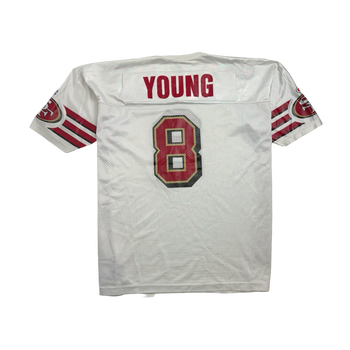 (XL) Vintage NFL San Francisco 49ers Steve Young Football Jersey White