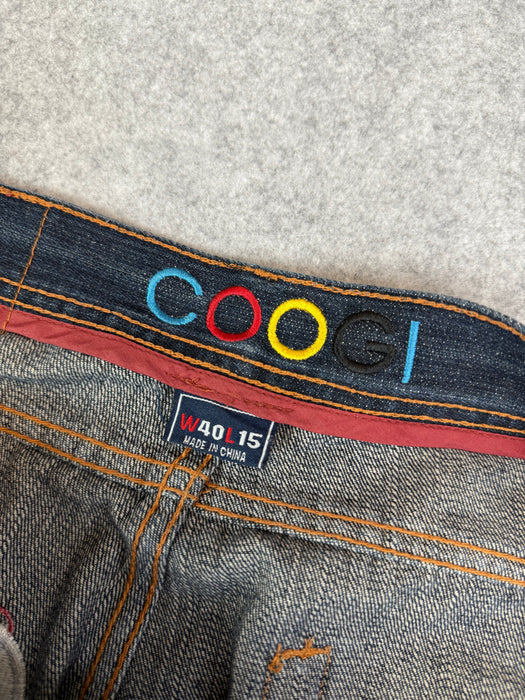 Coogi Embroidered Pocket Baggy Denim Shorts | Vitnage Clothing Store Canada