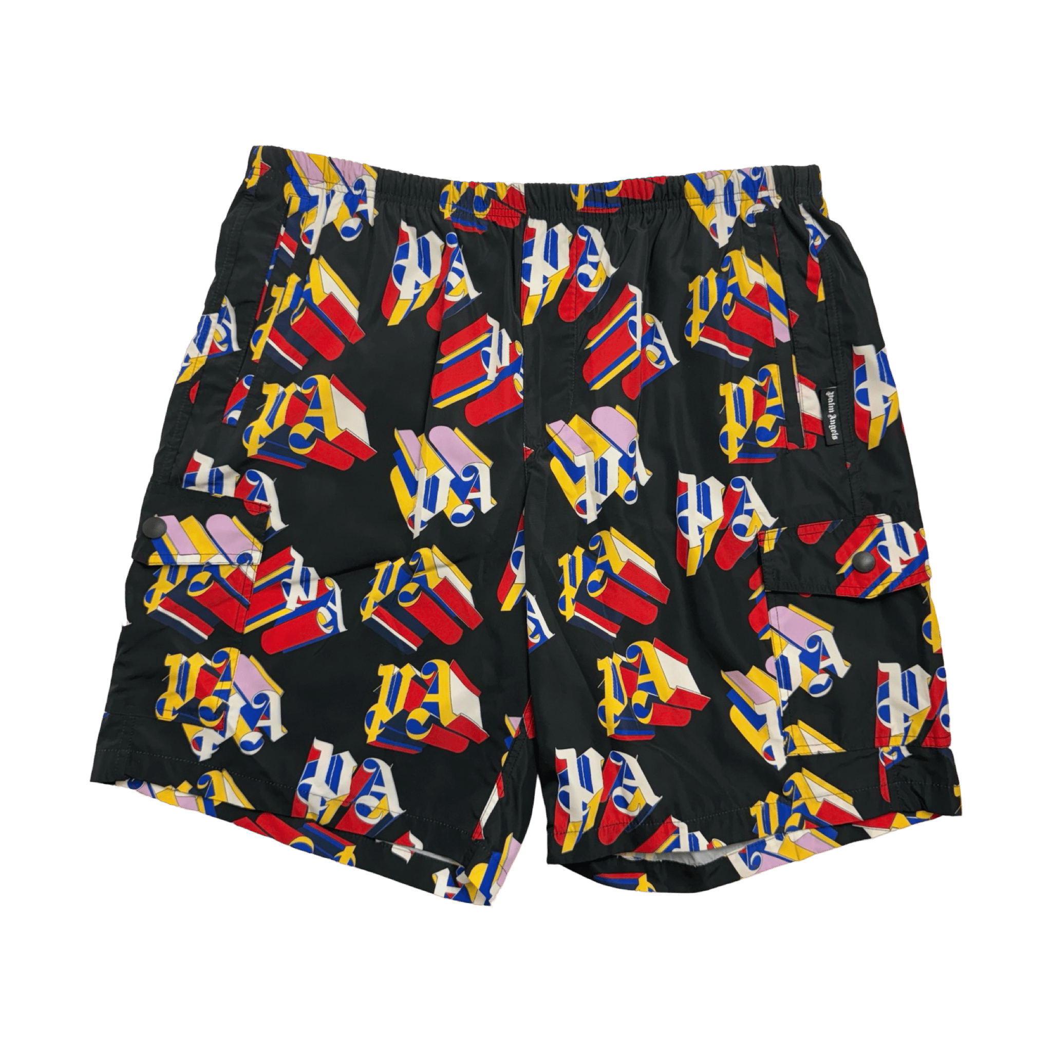 Palm Angels 3D Logo Shorts Black (USED)