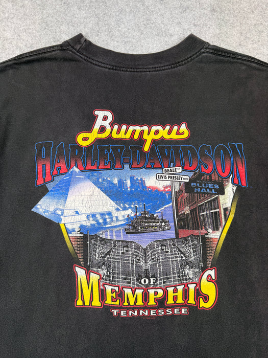 Vintage Harley Davidson Bumpus Memphis Tee Black | Vitnage Clothing Store Canada