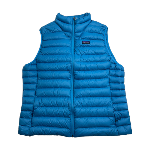 (XXL) Patagonia Down Puffer Vest Blue | Vintage Clothing Store Canada