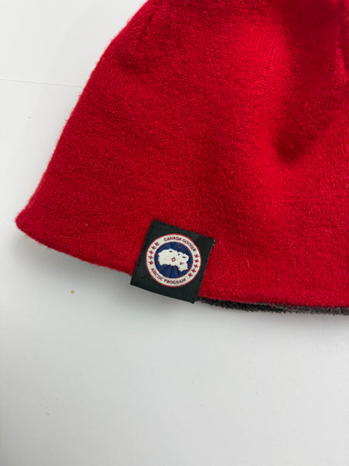 Canada Goose Merino Wool Beanie Red (USED) | Vintage Clothing Store Canada