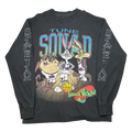Vintage 90's Space Jam Tune Squad Sleeve Spell Out L/S Tee Black