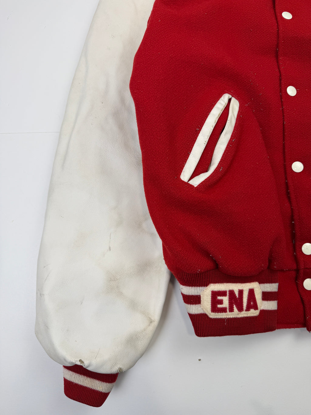 VIntage MHS Athletic Trainer Varsity Jacket Red