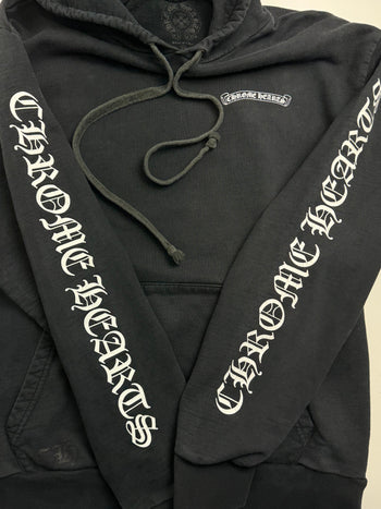 Chrome Hearts Scroll Logo Hoodie Black (USED)