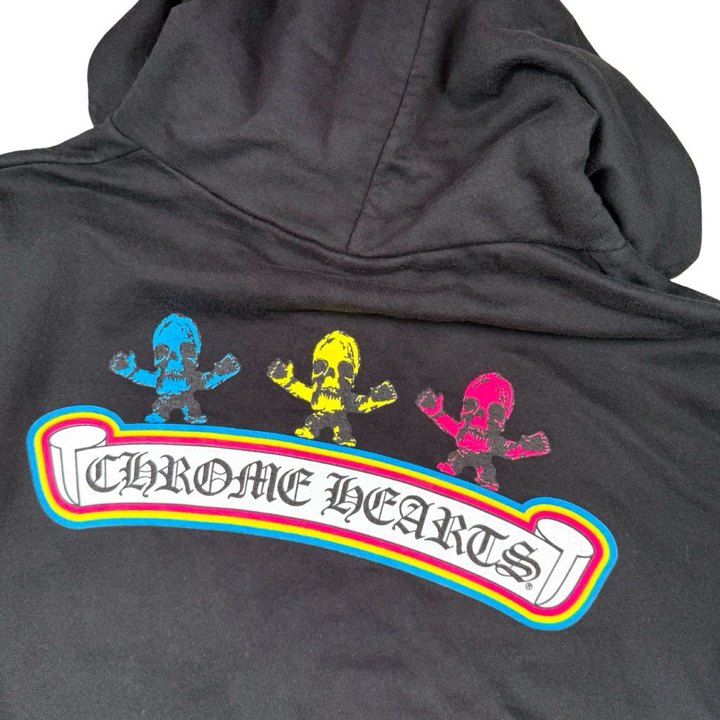 Chrome Hearts Foti Skull Zip Up Hoodie Black