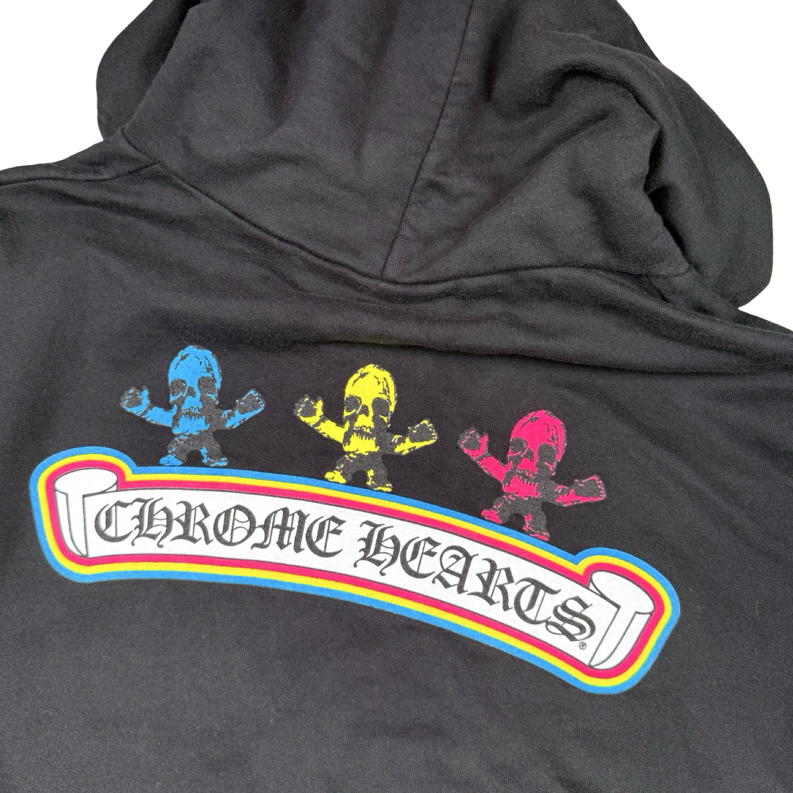 Chrome Hearts Foti Skull Zip Up Hoodie Black