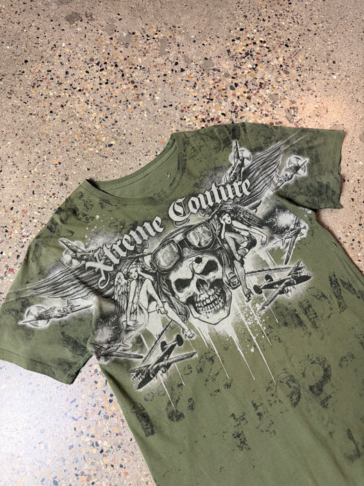 Y2K Extreme Couture Tee Green | Vitnage Clothing Store Canada