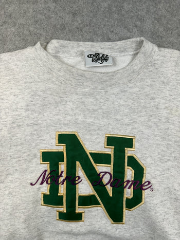 Vintage Notre Dame Sweatshirt Grey