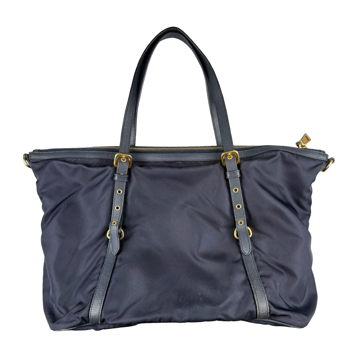 Prada Tessuto Nylon Handbag Navy