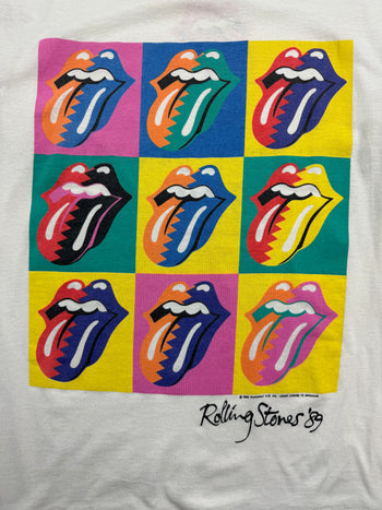 (S) Vintage '89 Rolling Stones North American Tour Tee White