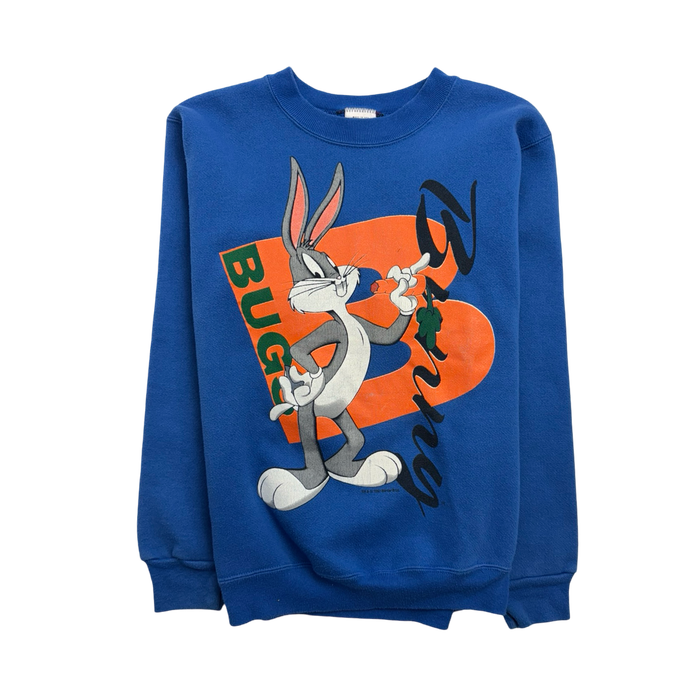 Vintage 90s Bugs Bunny Sweatshirt Blue | Vitnage Clothing Store Canada