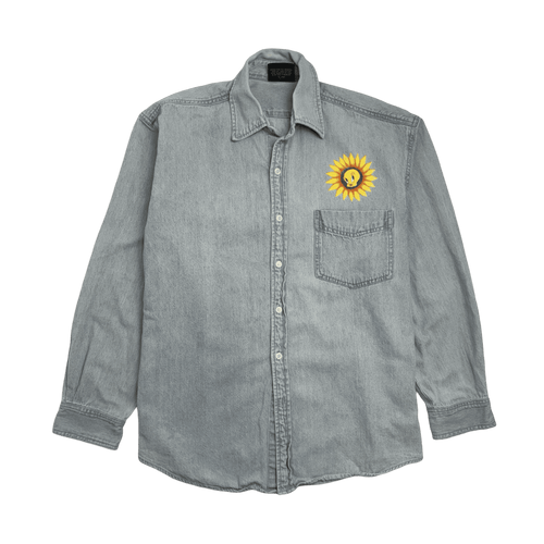 (L) Vintage Tweety Bird Denim Button Up | Vintage Clothing Store Canada