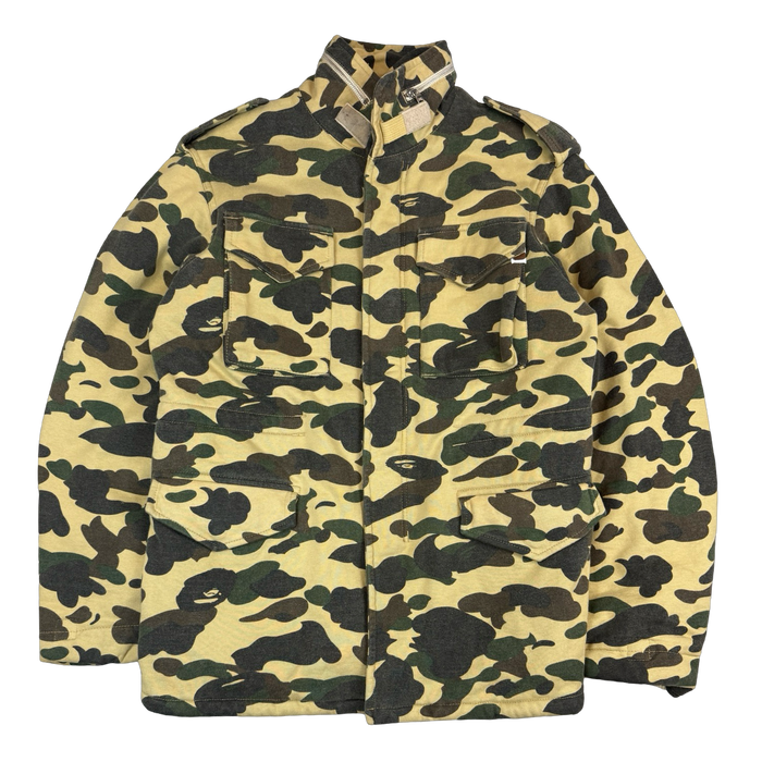 BAPE M65 Camo Jacket Green (USED) | Vitnage Clothing Store Canada