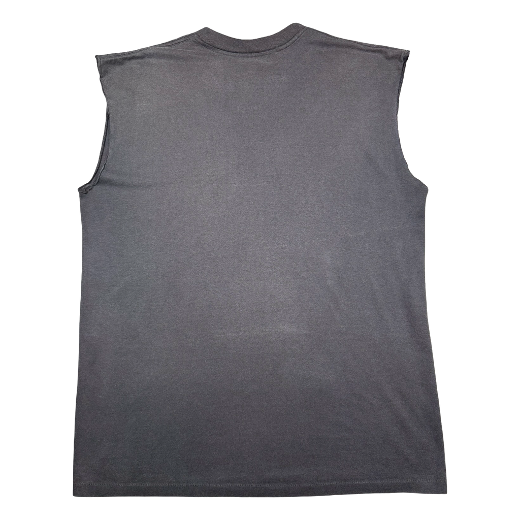Vintage Holoubek Skeleton Flame Guitar Sleeveless Tee Black