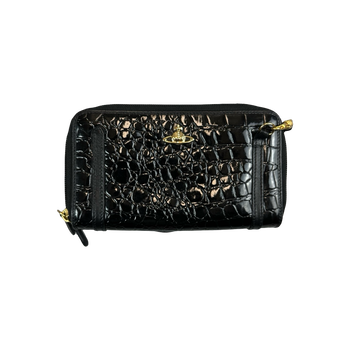 Vivienne Westwood Leather Clutch Bag Black