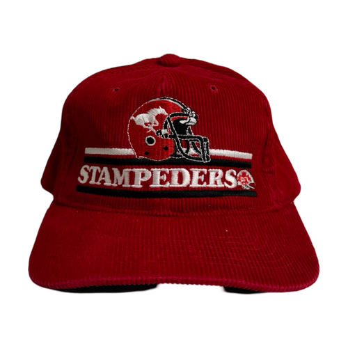 Vintage Corduroy Stampeders Hat | Vintage Clothing Store Canada