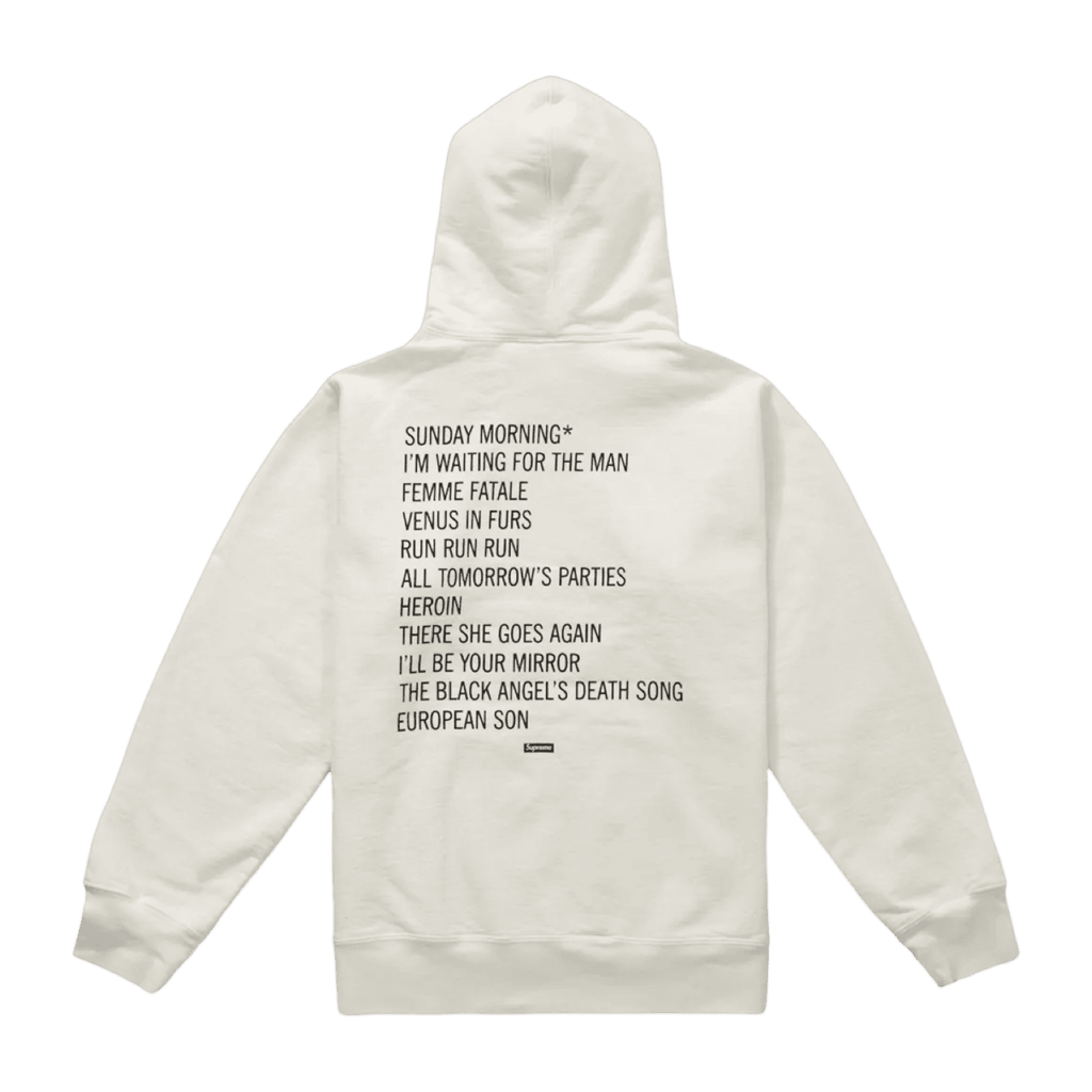Supreme The Velvet Underground Hoodie Off White