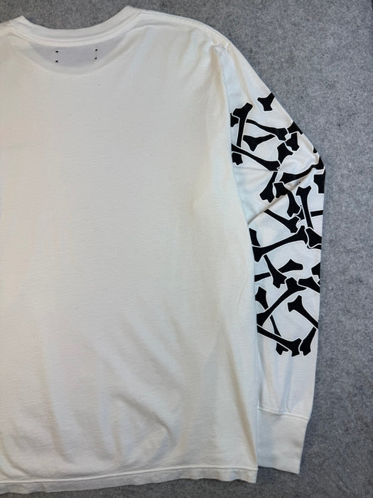 Amiri Bones Stacked L/S Tee White (USED) | Vitnage Clothing Store Canada