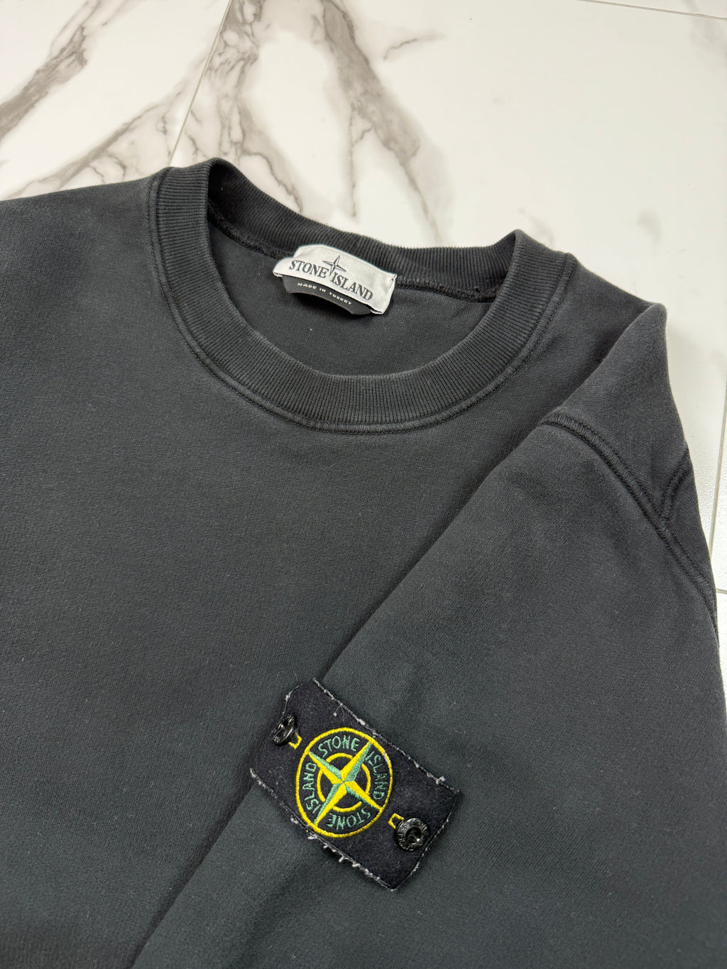 Stone Island Fleece Crewneck Black (USED)