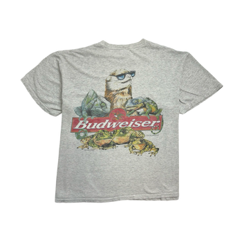 (L) Vintage '99 Budweiser Tee Light Grey