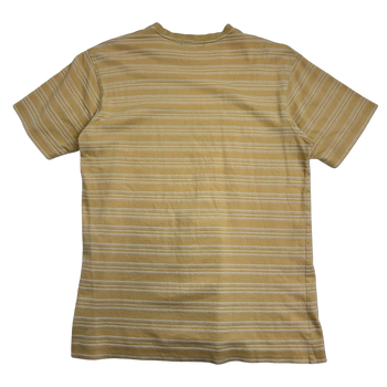 Vintage Balenciaga BB Striped Cotton Tee Yellow