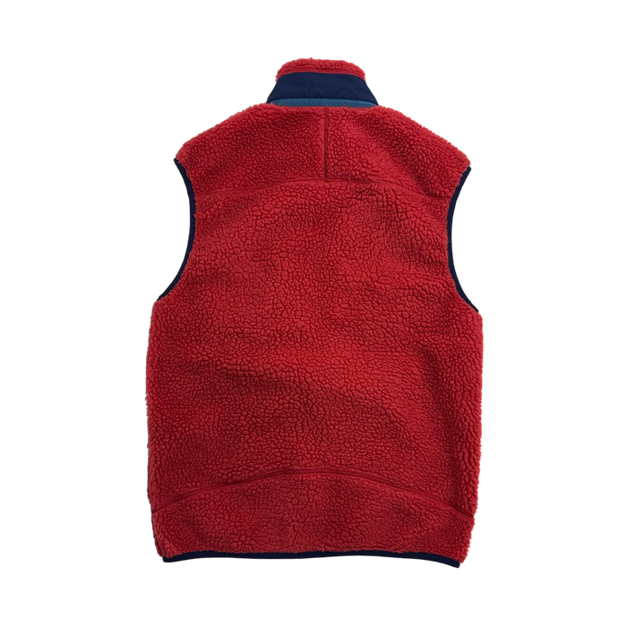 Vintage Patagonia Zip-Up Fleece Vest Red | Vitnage Clothing Store Canada