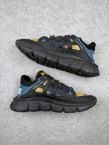Versace Trigreca Medusa Renaissance Print Blue (USED)