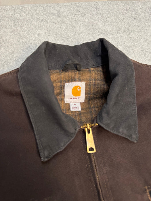 Vintage 2000’s Carhartt Detroit Work Jacket Dark Brown | Vitnage Clothing Store Canada