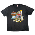Vintage Harley Davidson The Best Way To See New York Tee Black