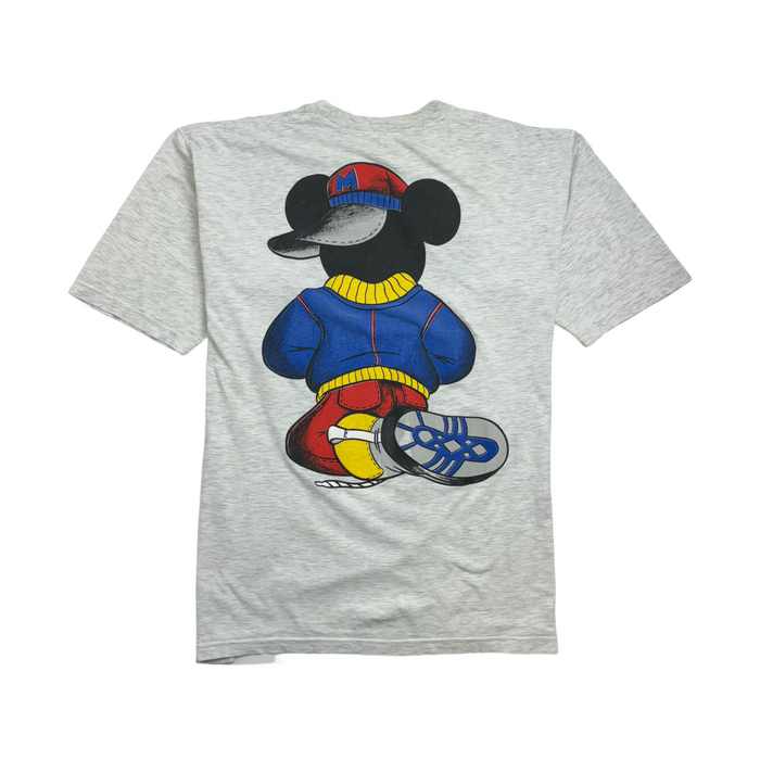 (L) Vintage 90s Disney Mickey Mouse Tee Grey | Vitnage Clothing Store Canada