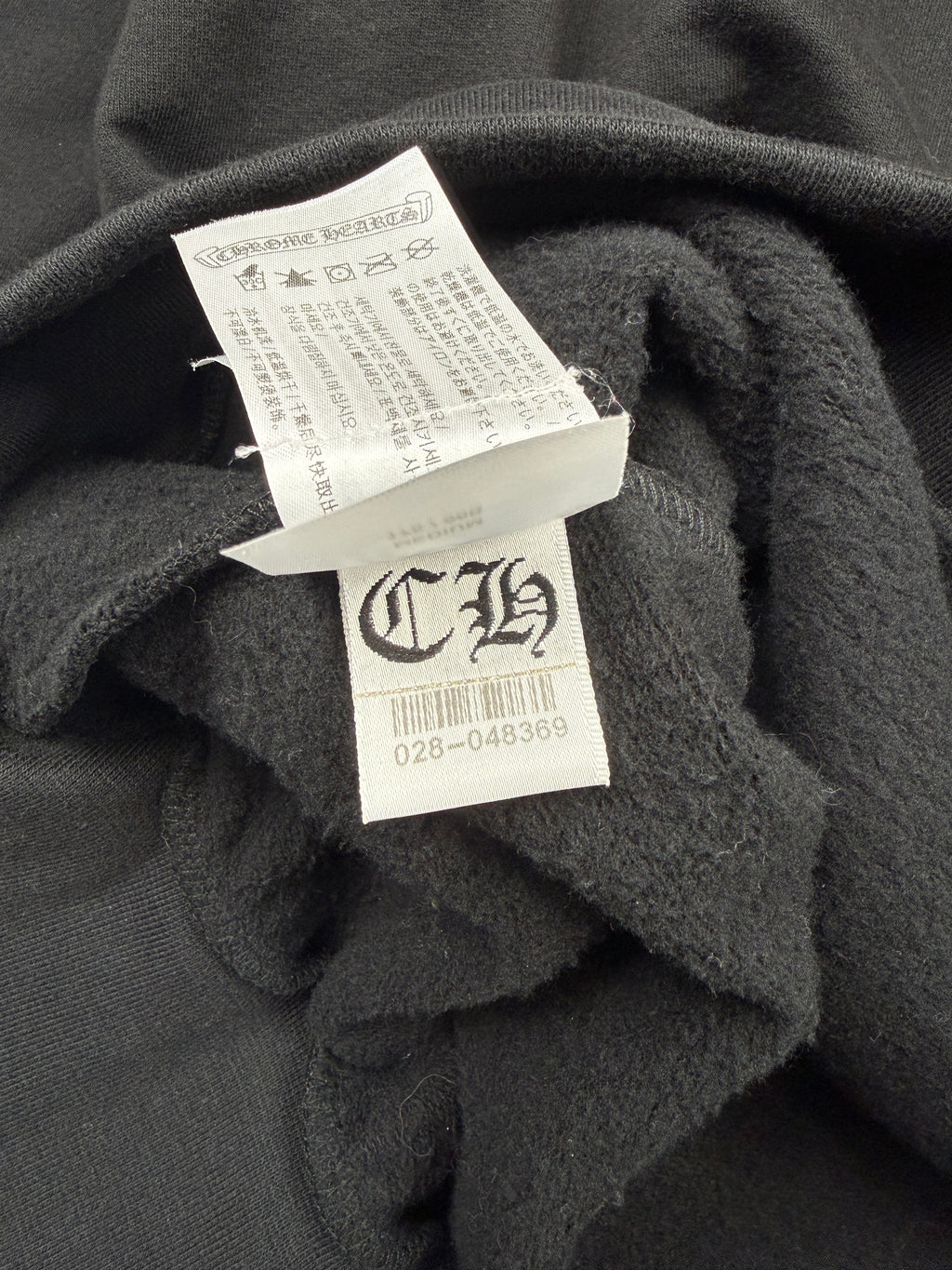 Chrome Hearts T Bar Logo USA Hoodie Black
