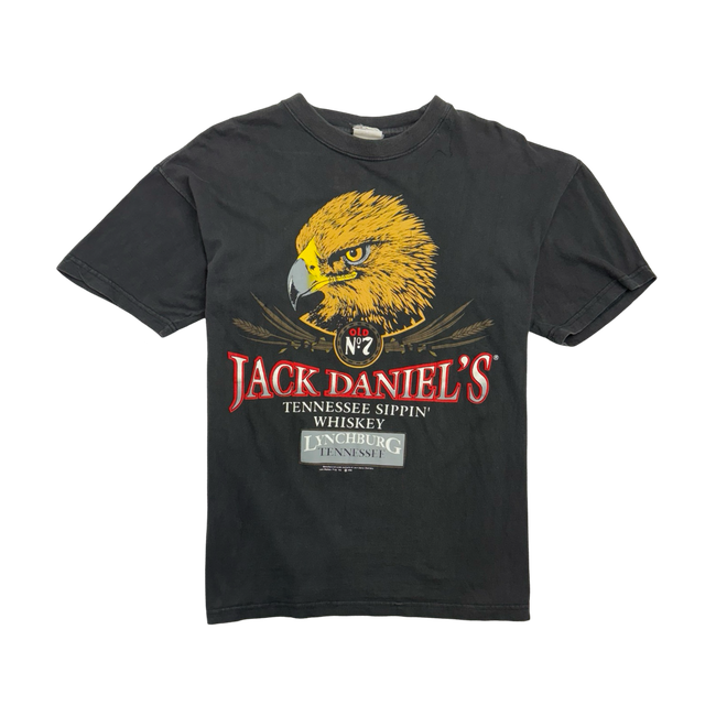 (M) Vintage 90s Jack Daniels Tee Black