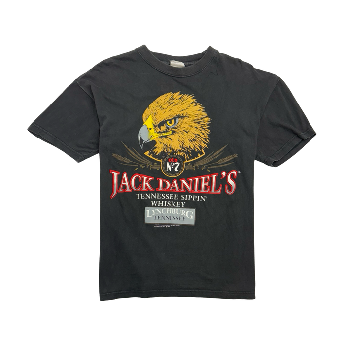 (M) Vintage 90s Jack Daniels Tee Black | Vitnage Clothing Store Canada