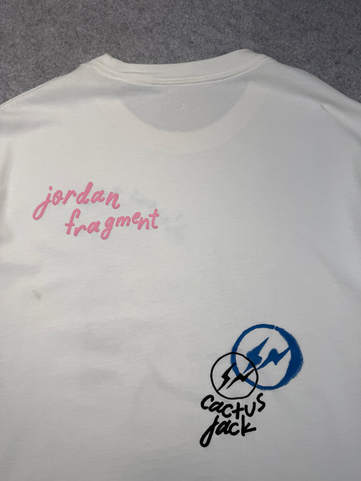 Travis Scott x Jordan x Fragment Tee White (USED) | Vitnage Clothing Store Canada