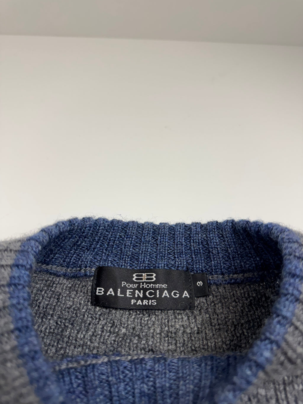 Vintage Men's Balenciaga Paris Wool Knitted Sweater