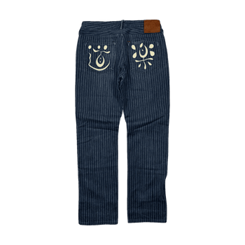Vintage Evisu Lot 2008 Striped Denim Pants