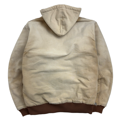 Vintage Carhartt Active Hooded Work Jacket Faded Tan | Vintage Clothing Store Canada