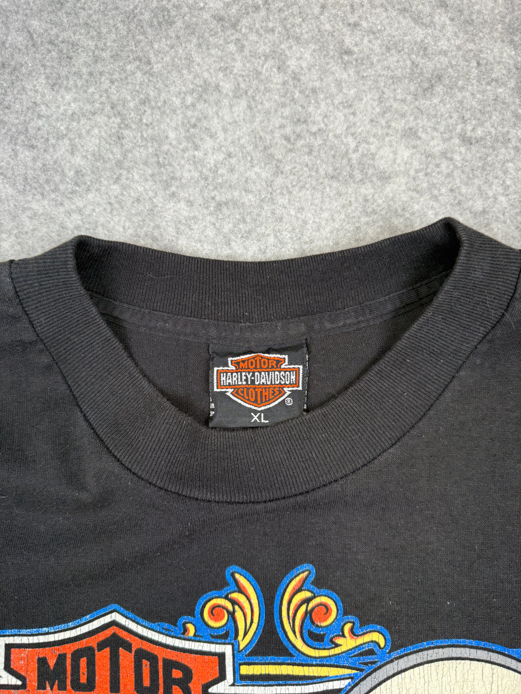 Vintage Harley Davidson The York Museum Tour Tee Black