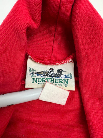 (M) Vintage Northern Reflections Ski Sweatshirt Red