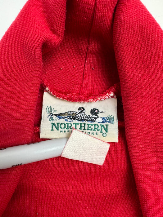 (M) Vintage Northern Reflections Ski Sweatshirt Red | Vitnage Clothing Store Canada