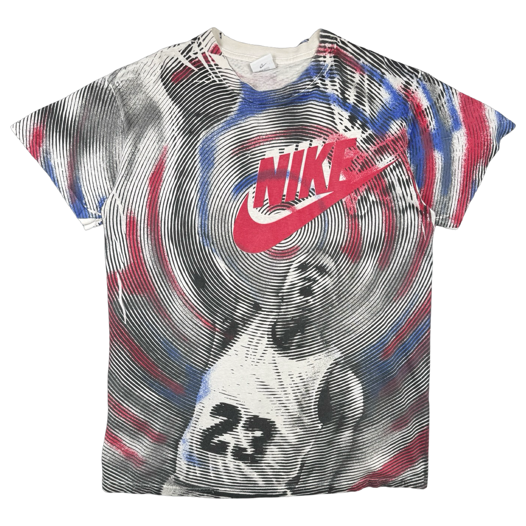 Vintage 90s Nike Michael Jordan Spiral AOP Tee