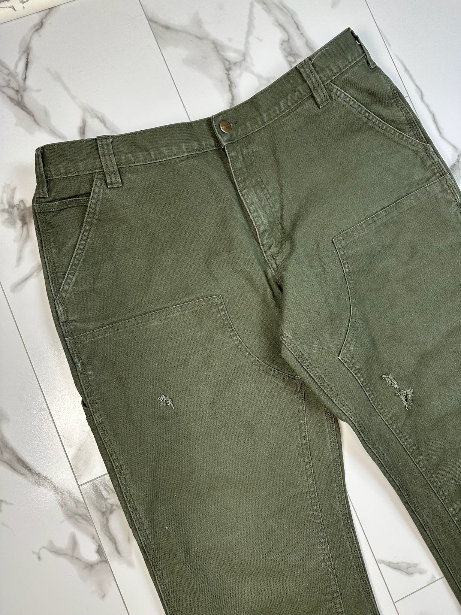 Carhartt Double Knee Carpenter Pants Green