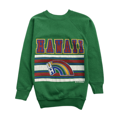 (S) Vintage University Of Hawaii Sweatshirt Green | Vintage Clothing Store Canada