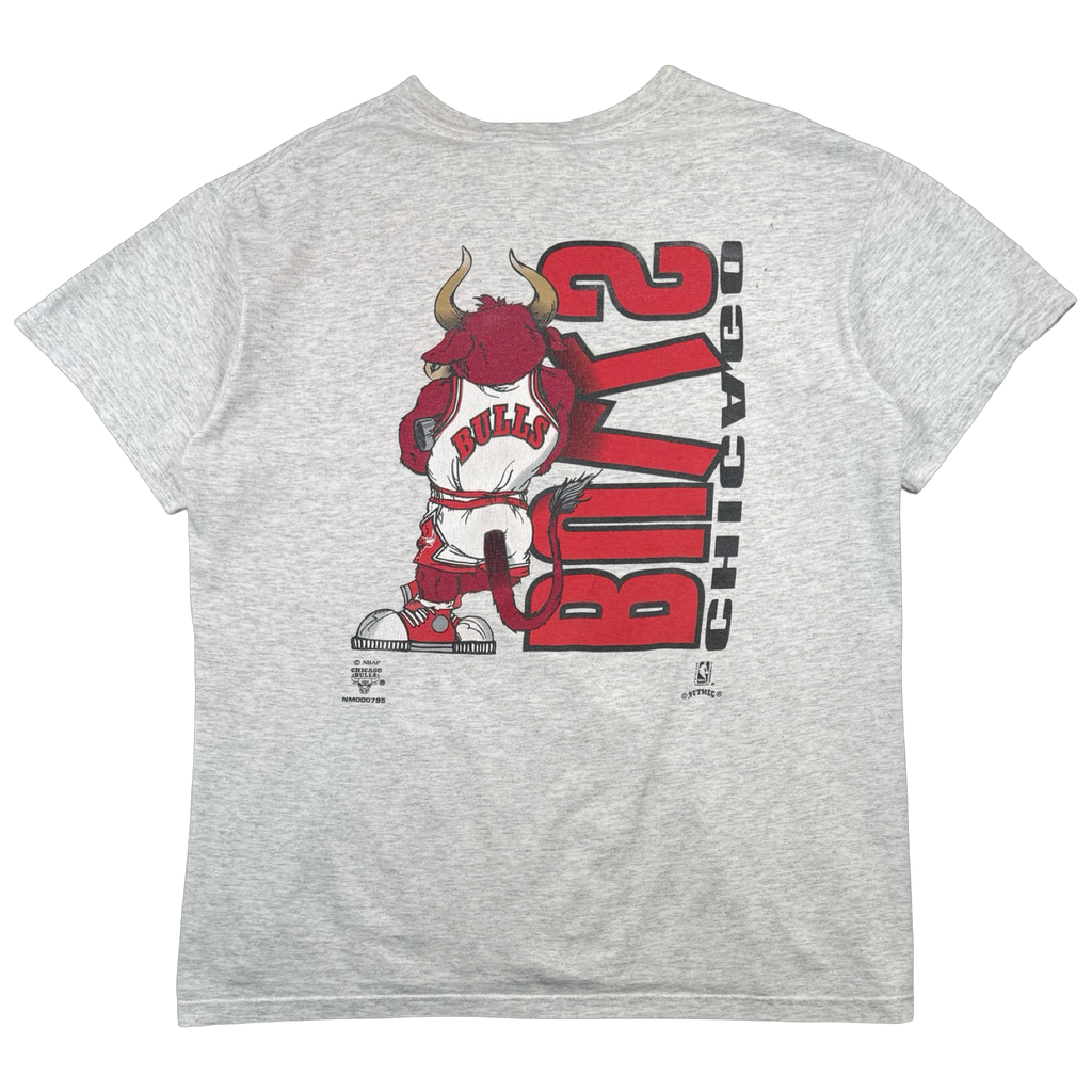 Vintage Chicago Bulls Benny the Bull Mascot Tee Grey