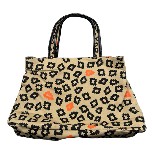 Women's Vintage Stussy Pixelated Leopard Print Tote Bag | Vintage Clothing Store Canada