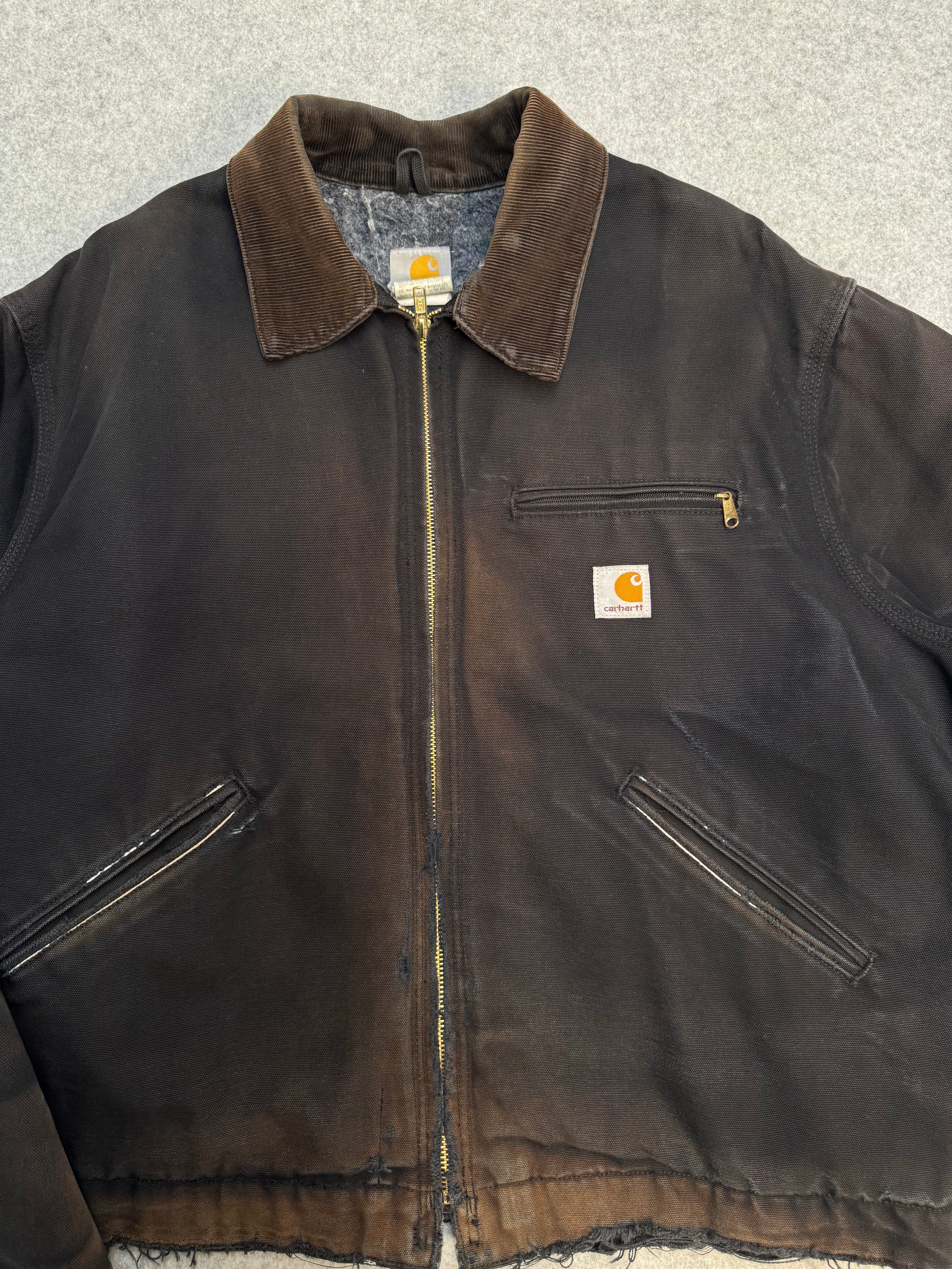 Vintage 2000’s Carhartt Detroit Jacket Distressed Black