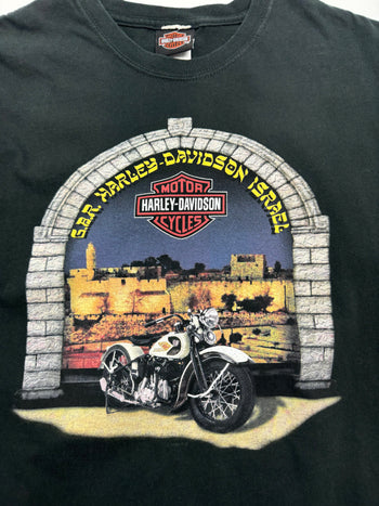 Vintage '04 G.B.R Harley Davidson Tee Black