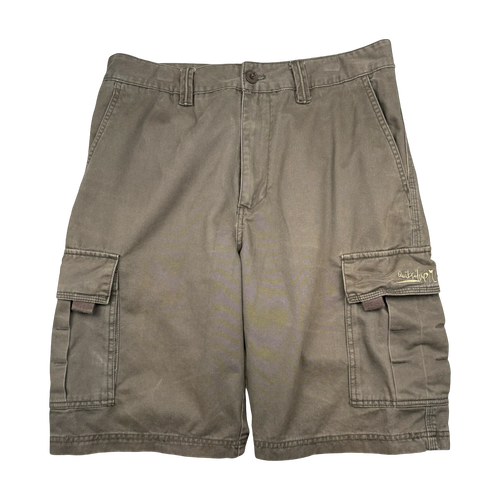 Quicksilver Cargo Shorts Brown | Vintage Clothing Store Canada