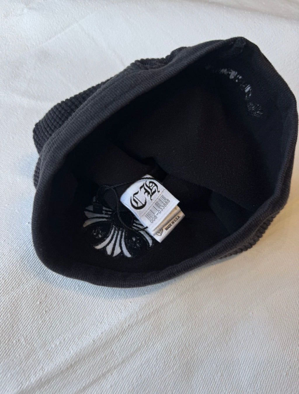 Chrome Hearts Cross Faded Skully Beanie